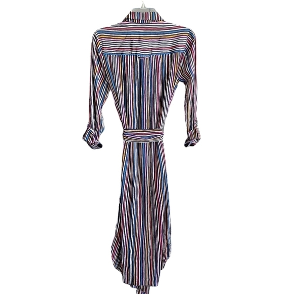 Maeve by Anthropologie Letty Striped Shirtdress Sz 2 - Picture 4 of 13